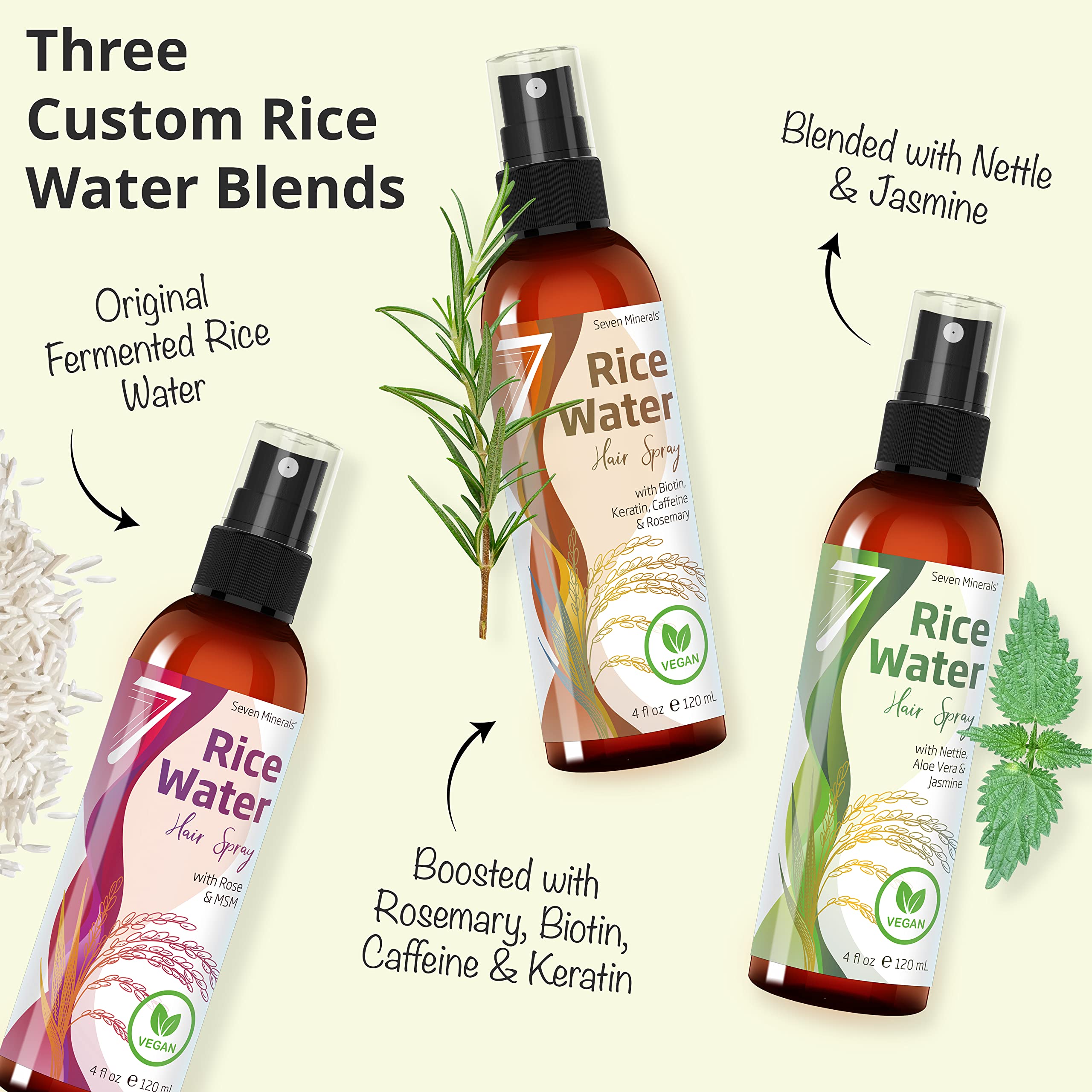Seven Minerals 4oz bottle packaging travel-friendly for on-the-go use