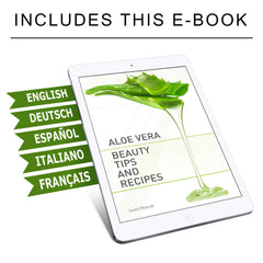 Seven Minerals Aloe Vera Gel applied to skin for gentle hydration