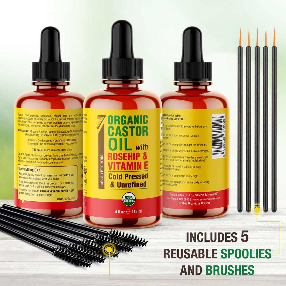 Seven Minerals castor oil facial moisturizing for hydrated, healthy-looking skin