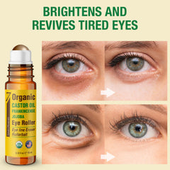 Seven Minerals eye roller with stainless steel ball delivers precise, mess-free application.