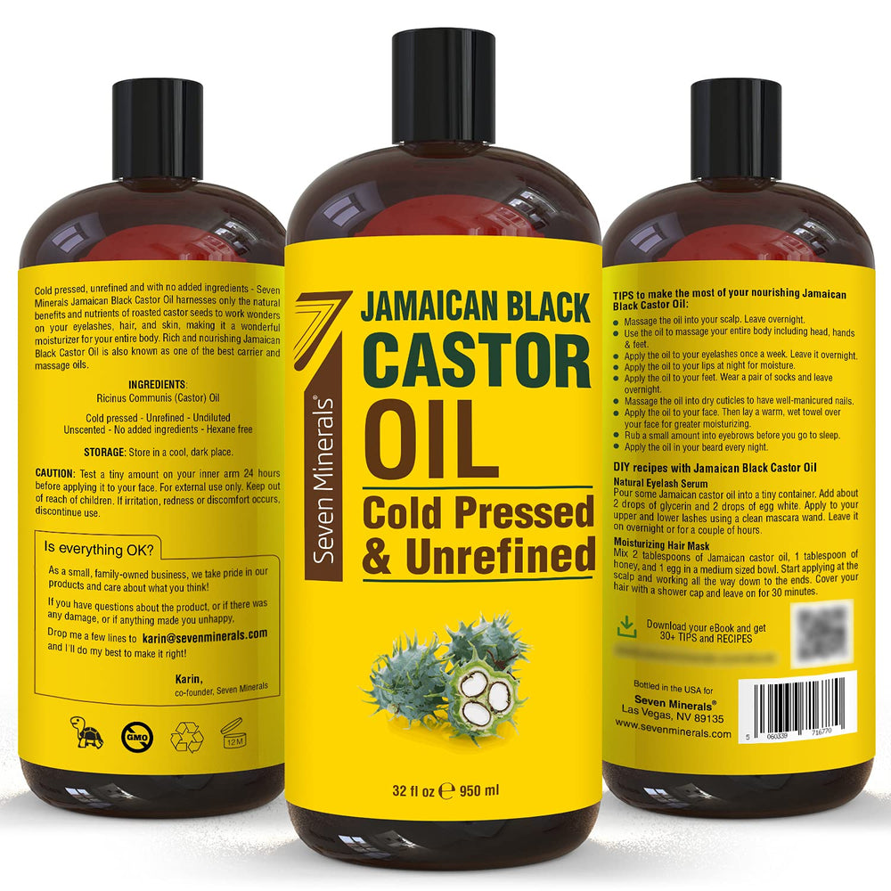 Seven Minerals oil used on lashes and brows for conditioning and possible fullness