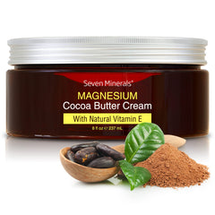 Seven Minerals natural magnesium cream bottle soothing muscles and hydrating skin