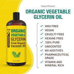 Seven Minerals glycerin pour demonstrates palm-oil-free formula for DIY skincare.