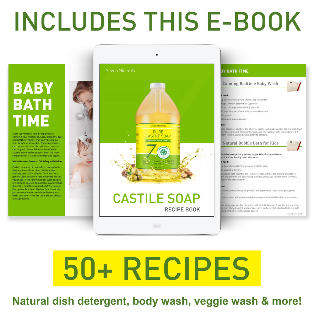 Seven Minerals Pure Castile Soap laundry-detergent unscented serves as eco-friendly laundry.