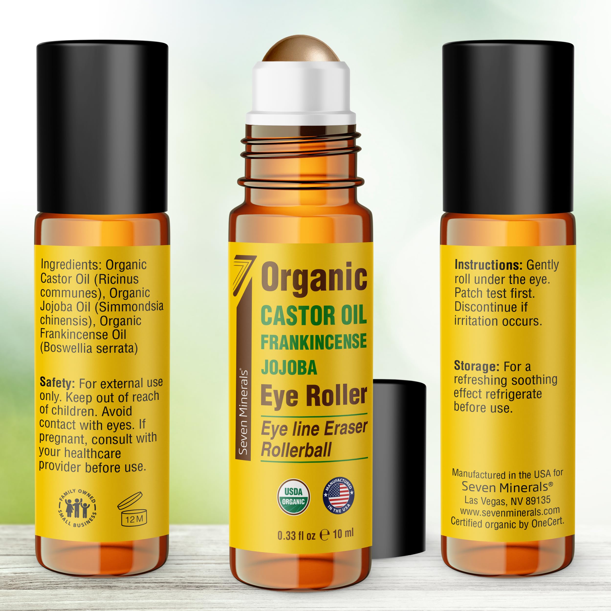 Seven Minerals safe for all skin types with parabens-free formula.