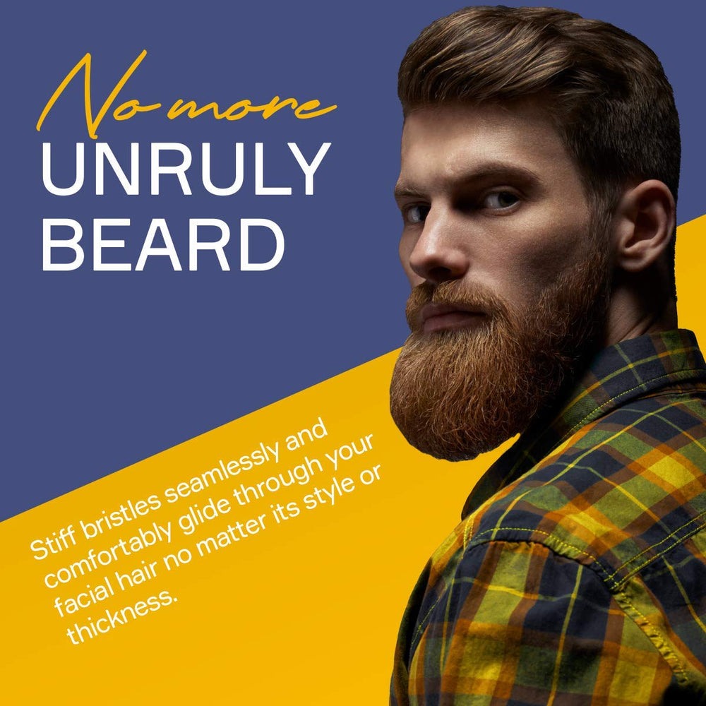 Seven Potions beard brush cleans and exfoliates away beard dandruff and impurities.