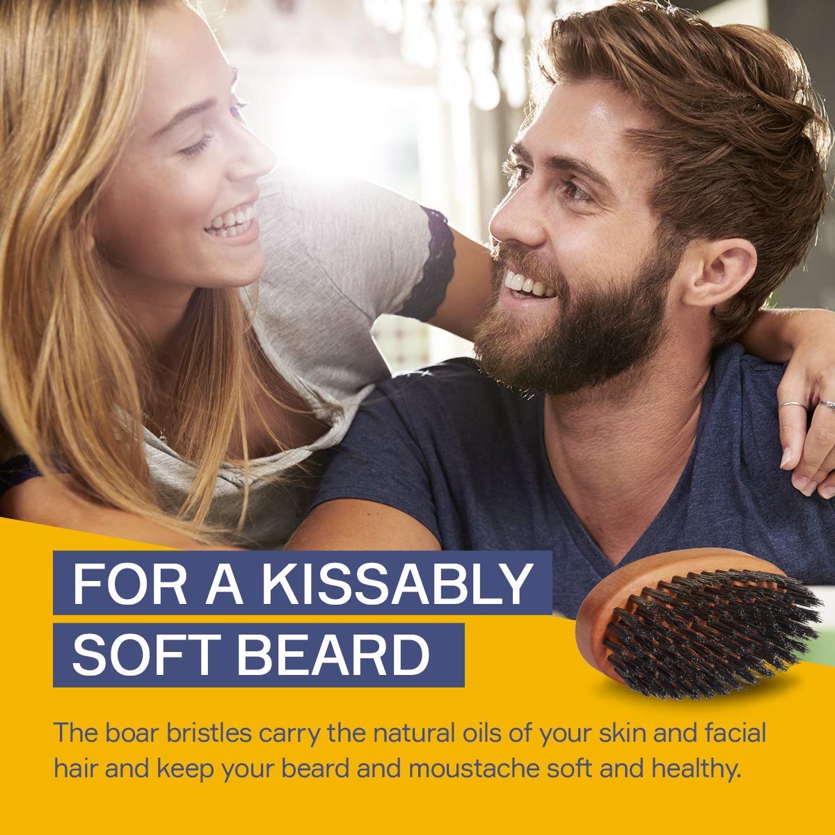 Seven Potions pear wood brush enhances grip and performance during grooming.