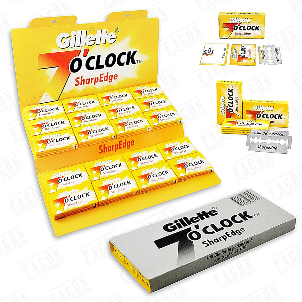 Sevenoclock SharpEdge blades pack with premium platinum coating for smooth, close shaves.