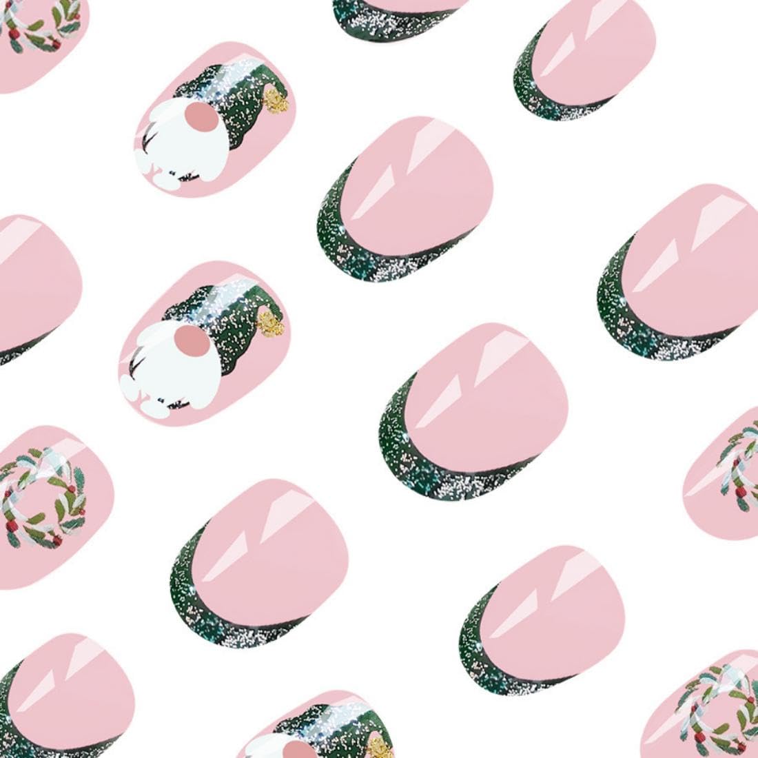 Sevgob Christmas press-on nails provide fast stylish manicure