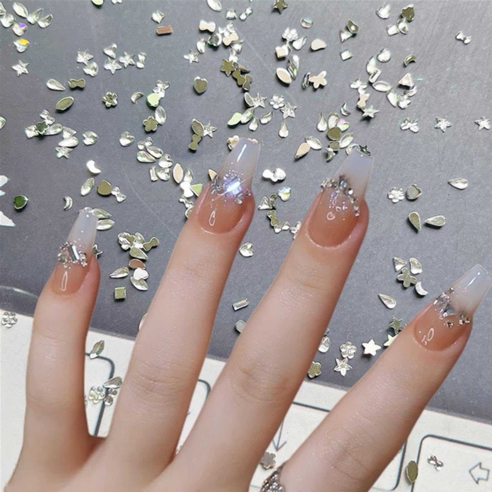 Sevgob DIY nail decor set for at-home mani with glamorous crystals