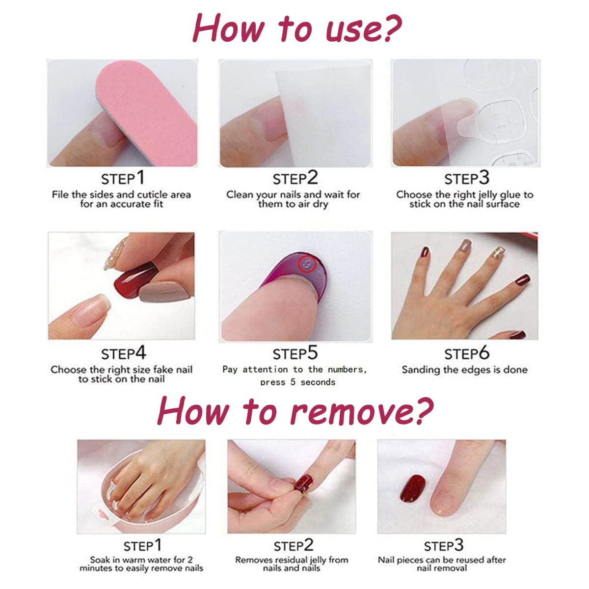 Sevgob nail glue stickers ensure strong adhesion for wear