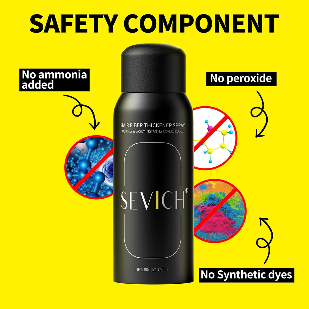 Sevich Hair Fiber Spray nozzle detail enables even application for thinning areas.