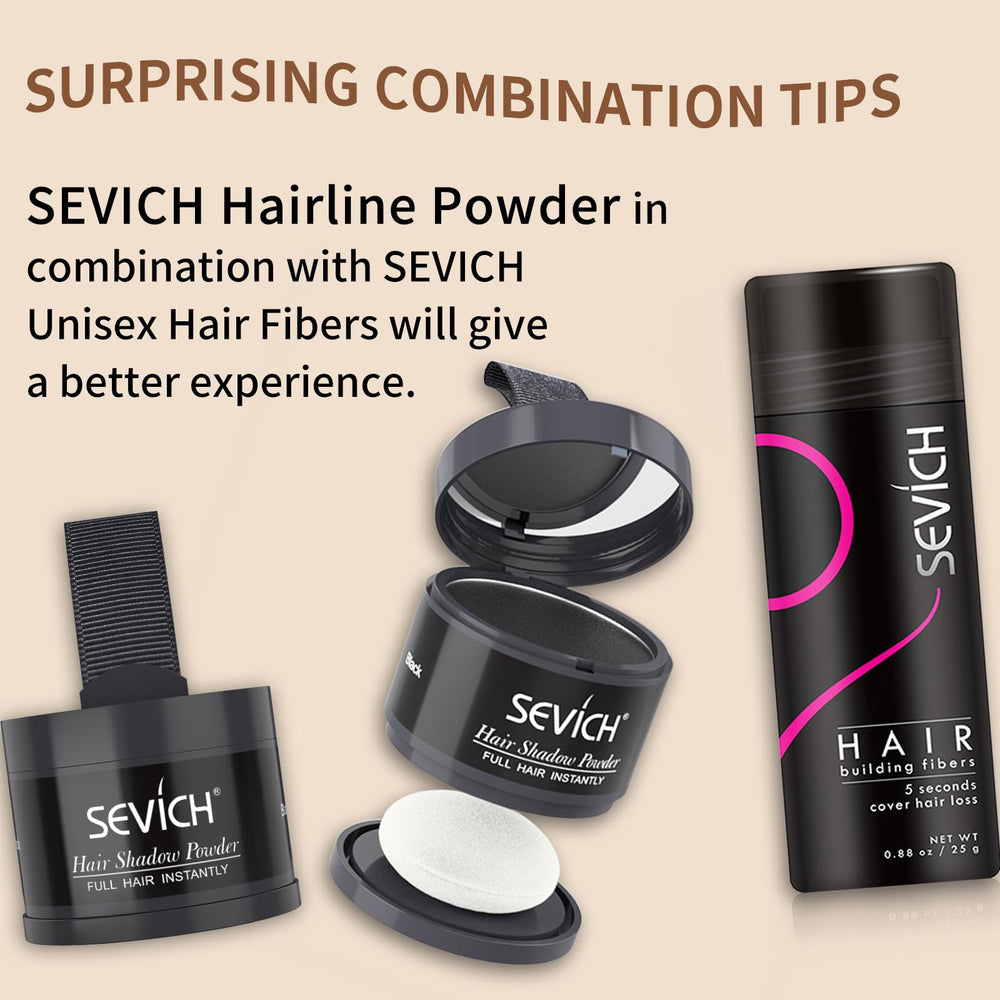 SEVICH Hairline Powder Blonde shade complements light hair tones.