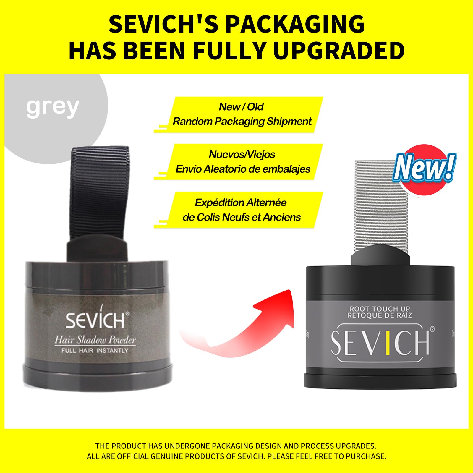 SEVICH portable hairline kit fits in a handbag for on-the-go touch-ups