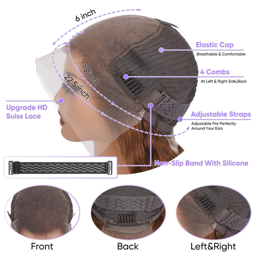 SFTNMEH wig cap construction confirms secure fit and breathable comfort.