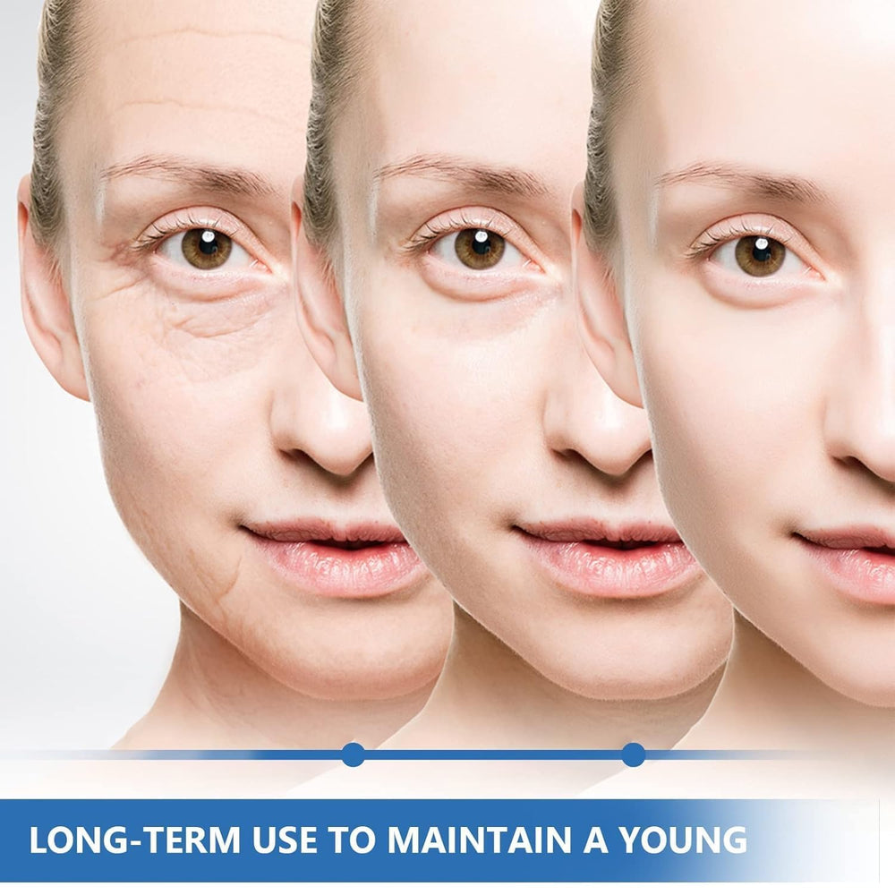 Sfuchin wrinkle tape on forehead demonstrates potential lifting effect for a refreshed look.