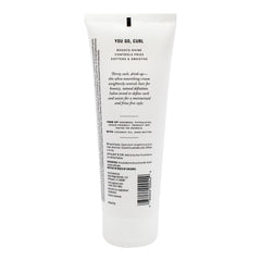 SGX NYC Curl Power Cream label closeup emphasizes coconut and shea butter benefits