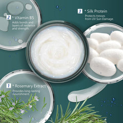 Applying SH-RD Protein Cream to damp hair for conditioning