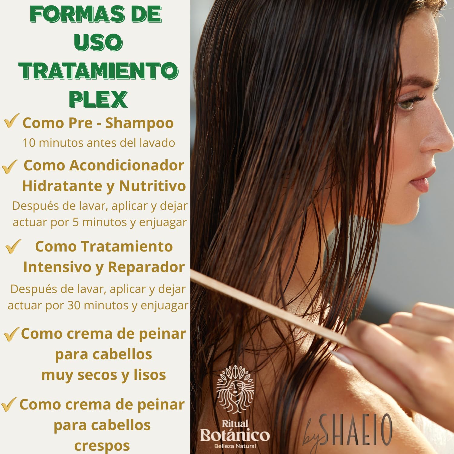 SHAEIO Ritual Botanico botanical actives closeup promoting healthy hair vitality.