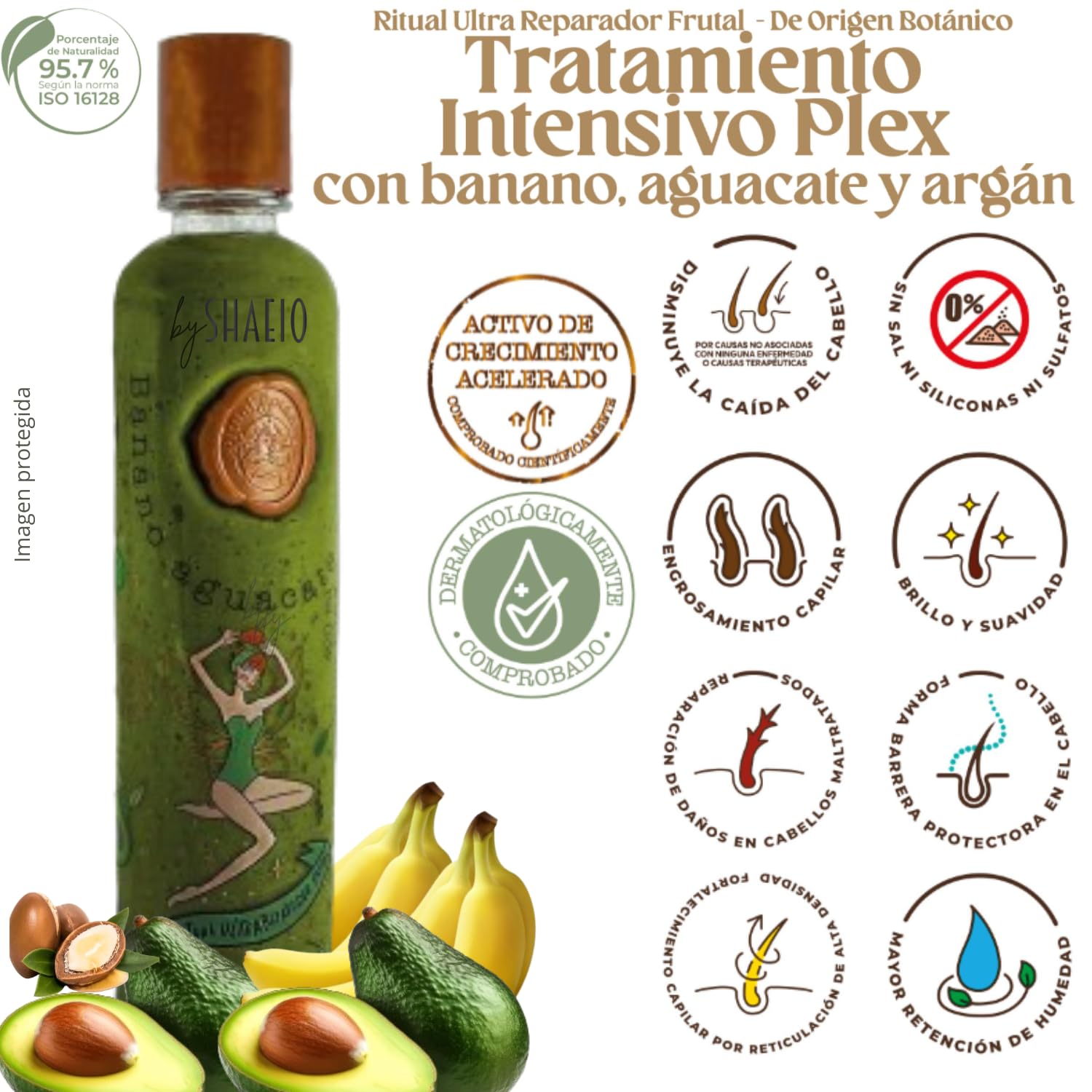 SHAEIO Ritual Botanico PLEX Intensive Conditioner hydrates and strengthens from first use.