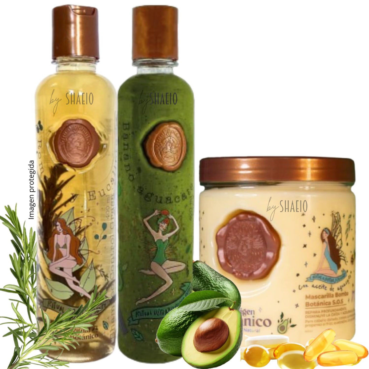 SHAEIO Ritual Botanico Shampoo bottle for root growth and hydration