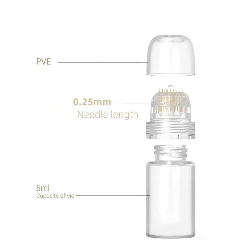Shake Beauty Hydra Needle Derma Stamp held in hand for a compact daily skincare routine.