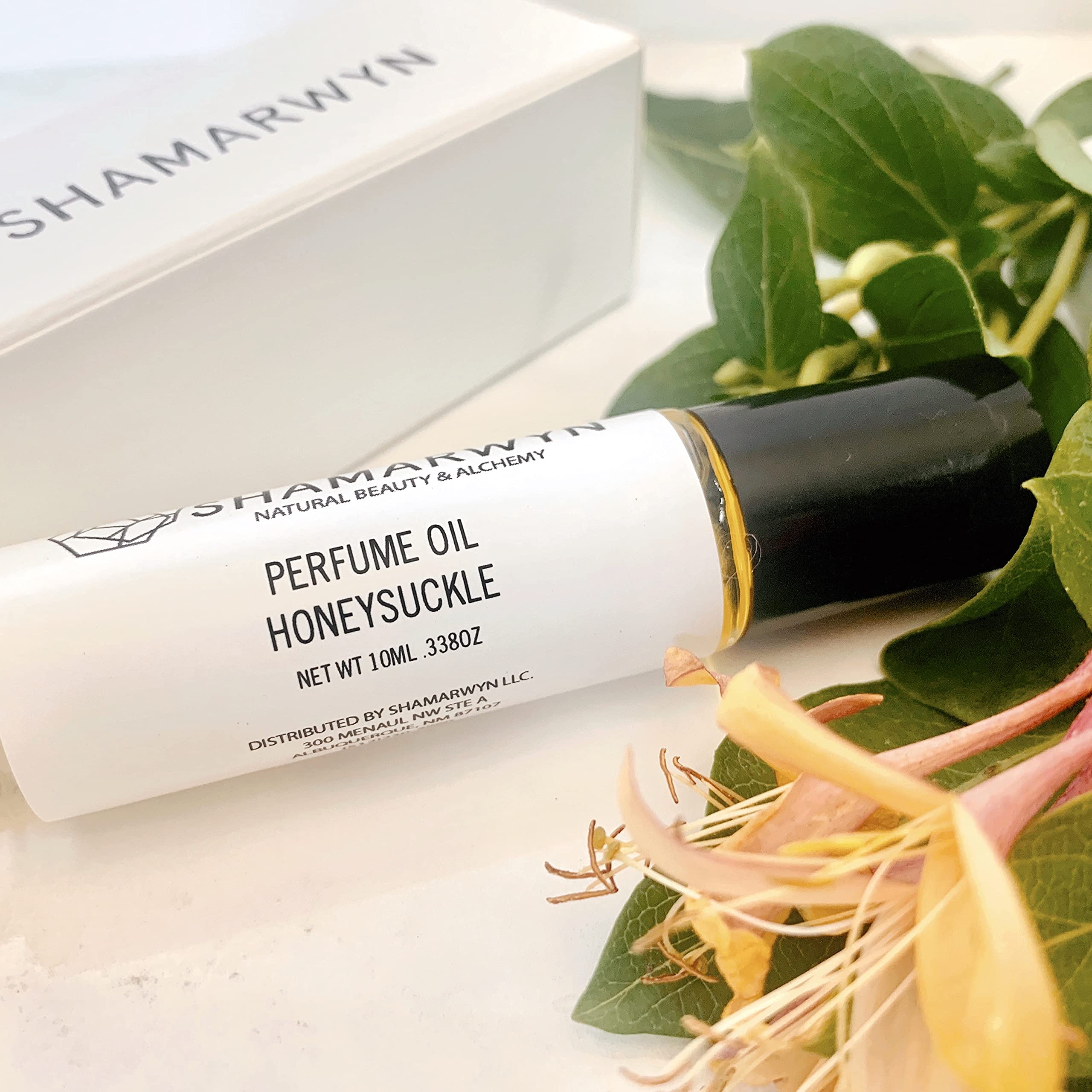 shamarwyn Honeysuckle Perfume Oil pulse-point-use highlights targeted scent at key points