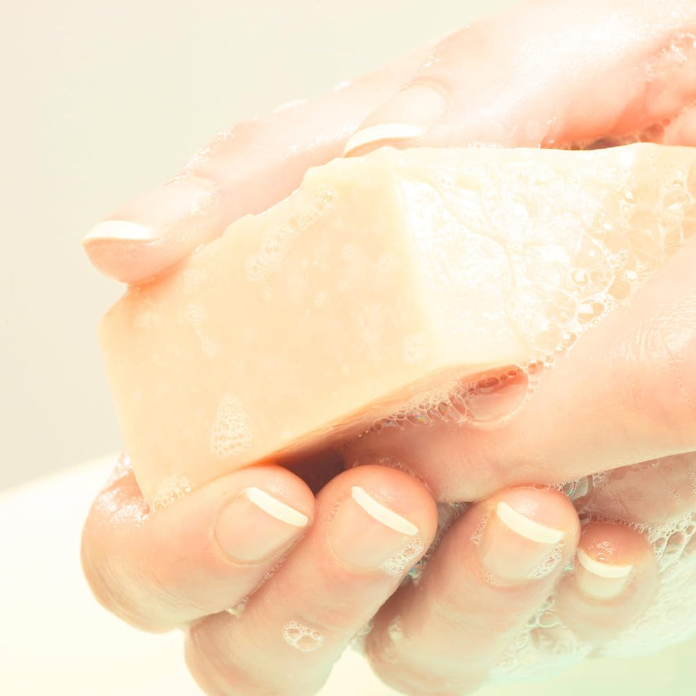 Shammoot multi-use olive oil soap doubles as gentle home cleaner for surfaces.