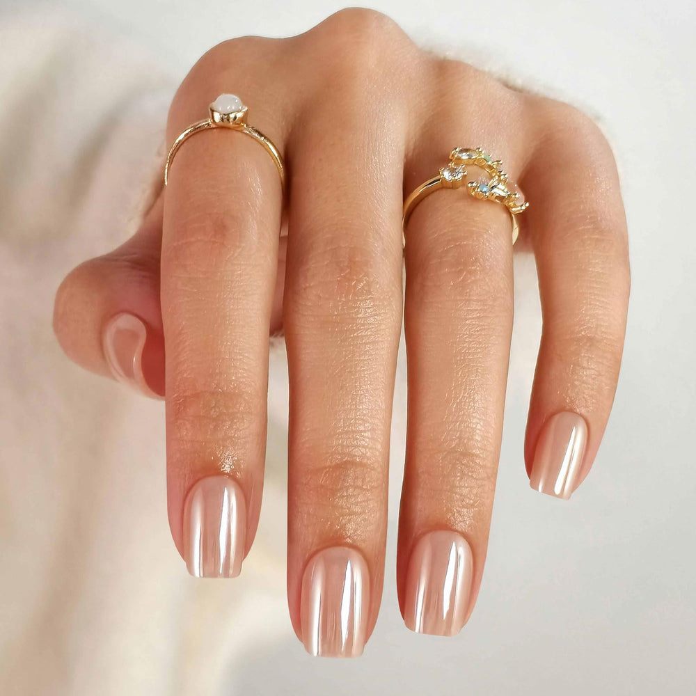 Reusability of ShangMeng Aurora Nude nails in a full set.
