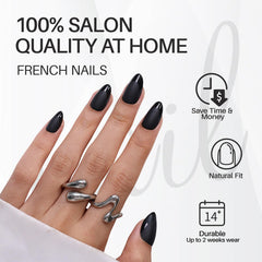 ShangMeng matte finish almond nails highlight natural, everyday wear