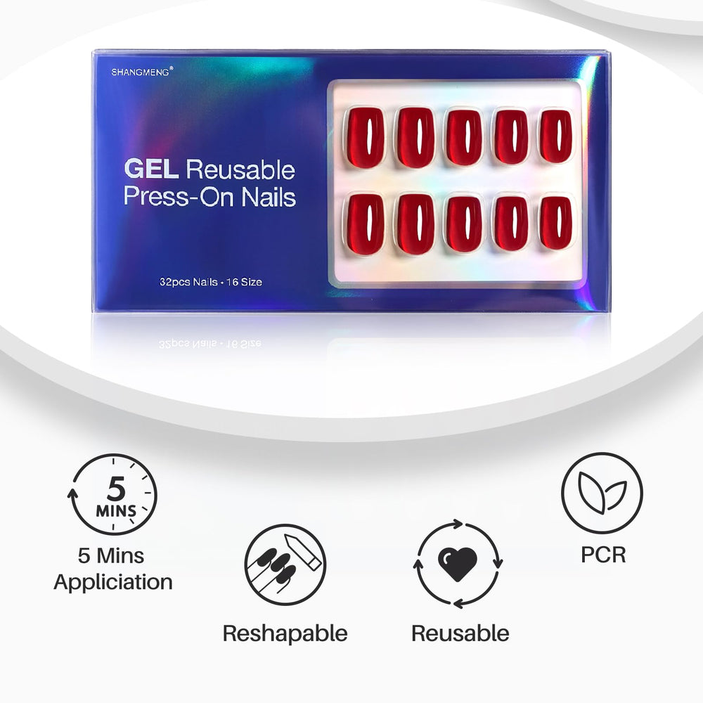 ShangMeng nail glue and adhesive tabs pack ensuring secure wear for daily activities.