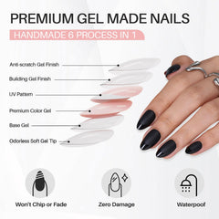 ShangMeng soft gel nails kit with 16 sizes for a precise fit
