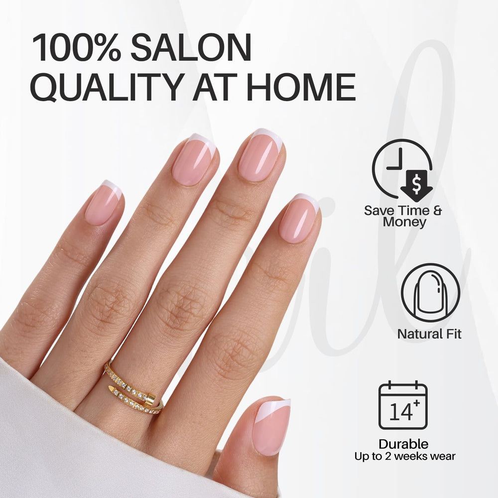 ShangMeng press-on set includes 16 sizes, ensuring snug fit and natural look.