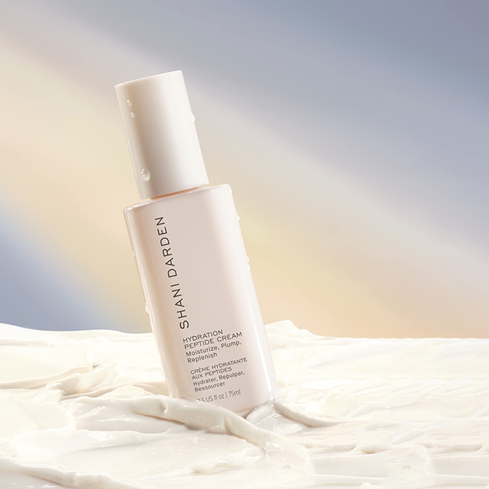 Shani Darden 72-hour hydration concept graphic illustrates extended moisture without heaviness.