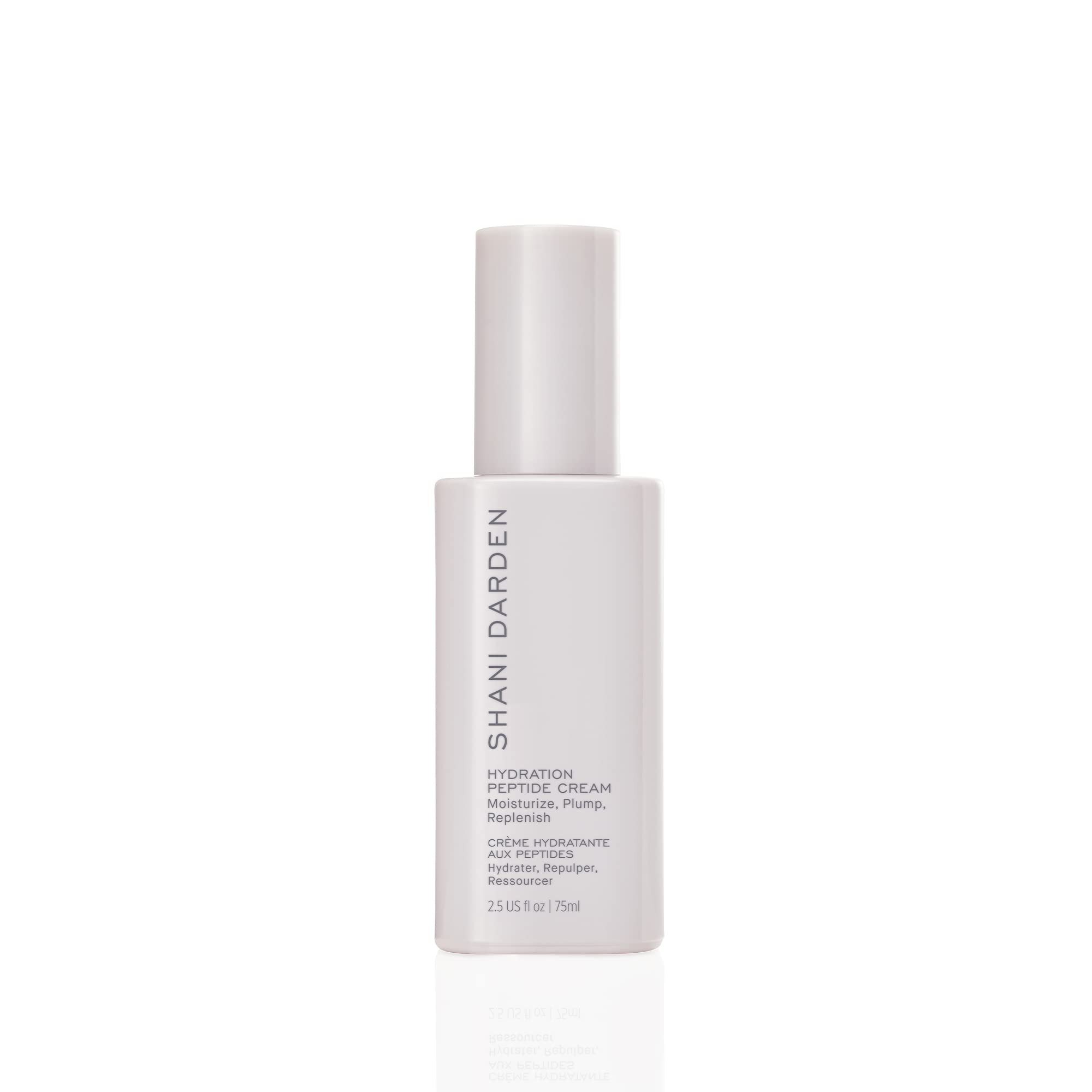 Shani Darden Hydration Peptide Cream jar delivering long-lasting hydration for dry skin.