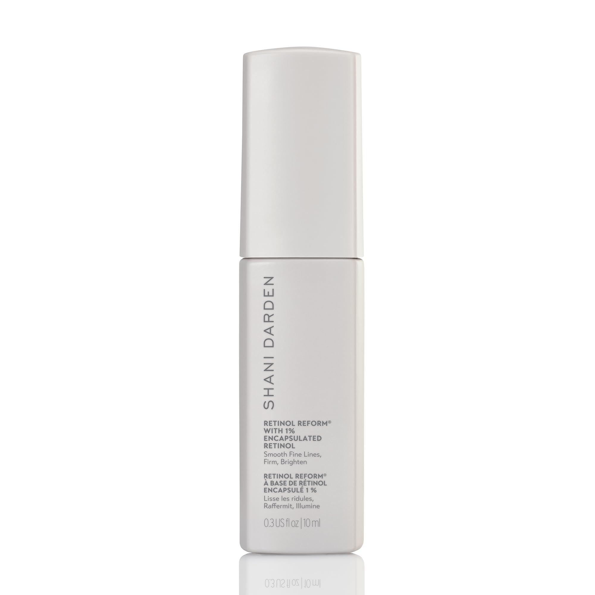 SHANI DARDEN Retinol Reform bottle pump for a gentle night renewal routine.