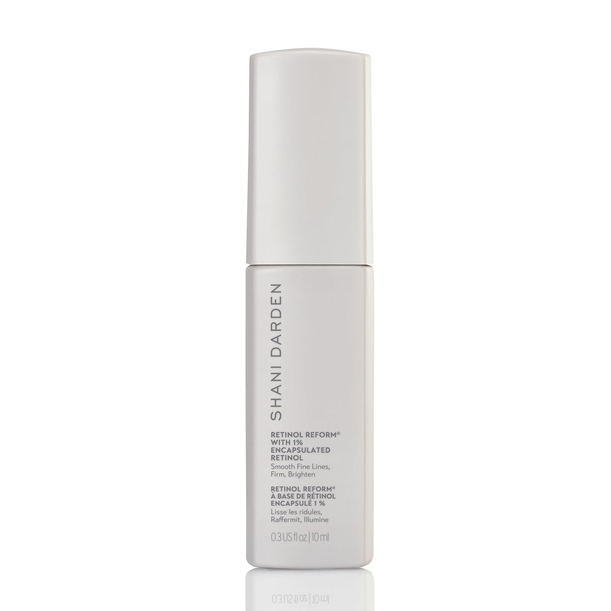 SHANI DARDEN Retinol Reform bottle pump for a gentle night renewal routine.