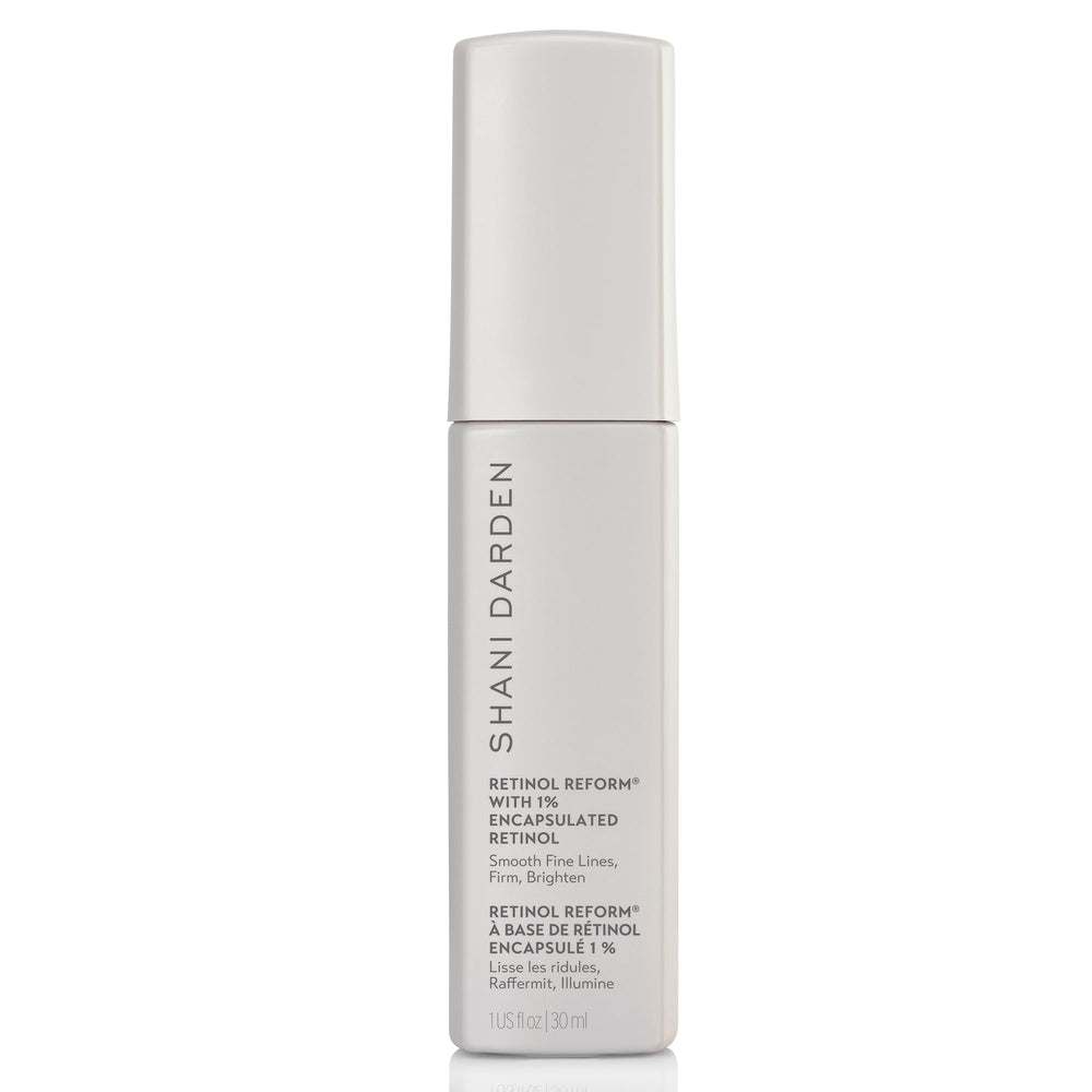 SHANI DARDEN Retinol Reform bottle with pump for nightly care.