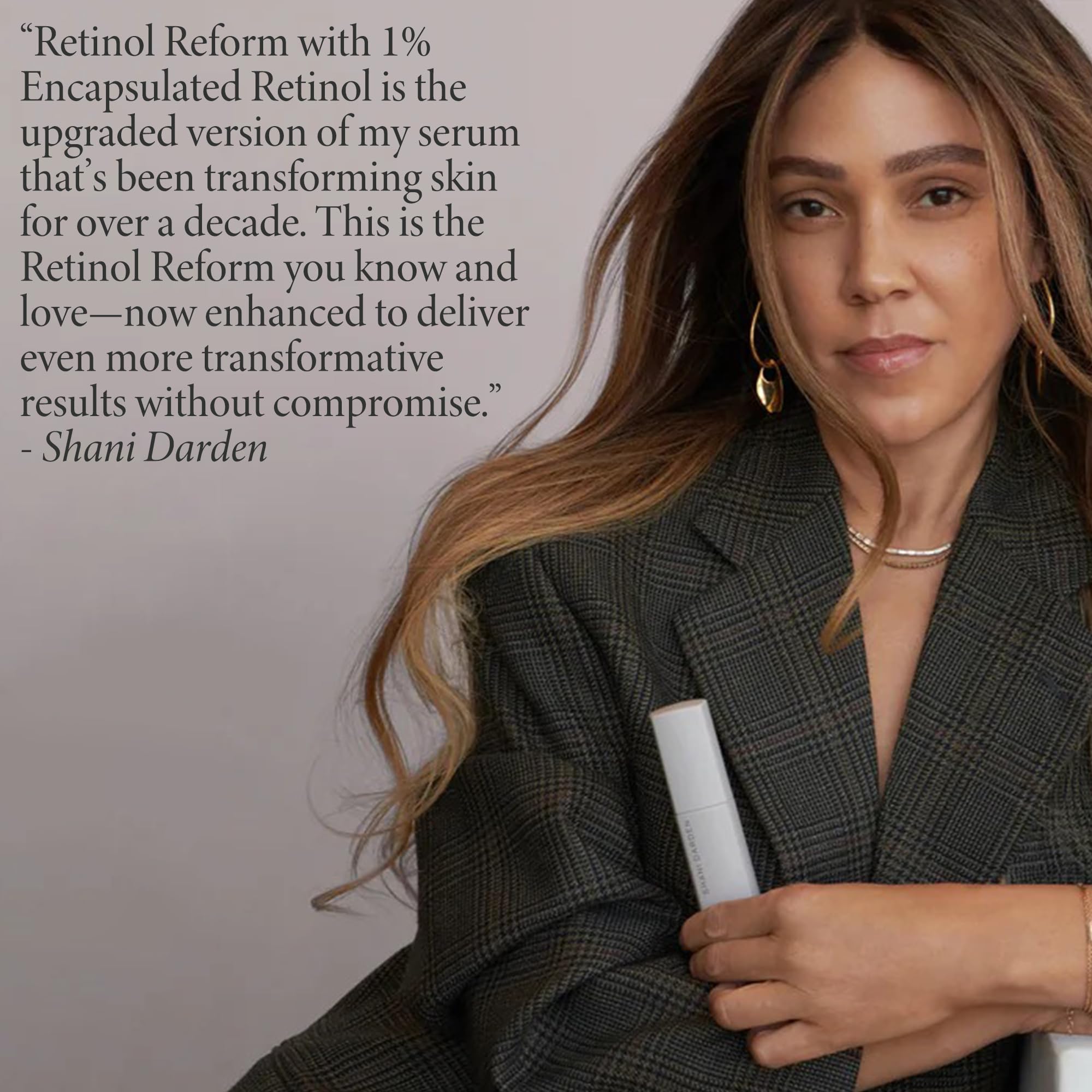 SHANI DARDEN Retinol Reform cruelty-free vegan formula.