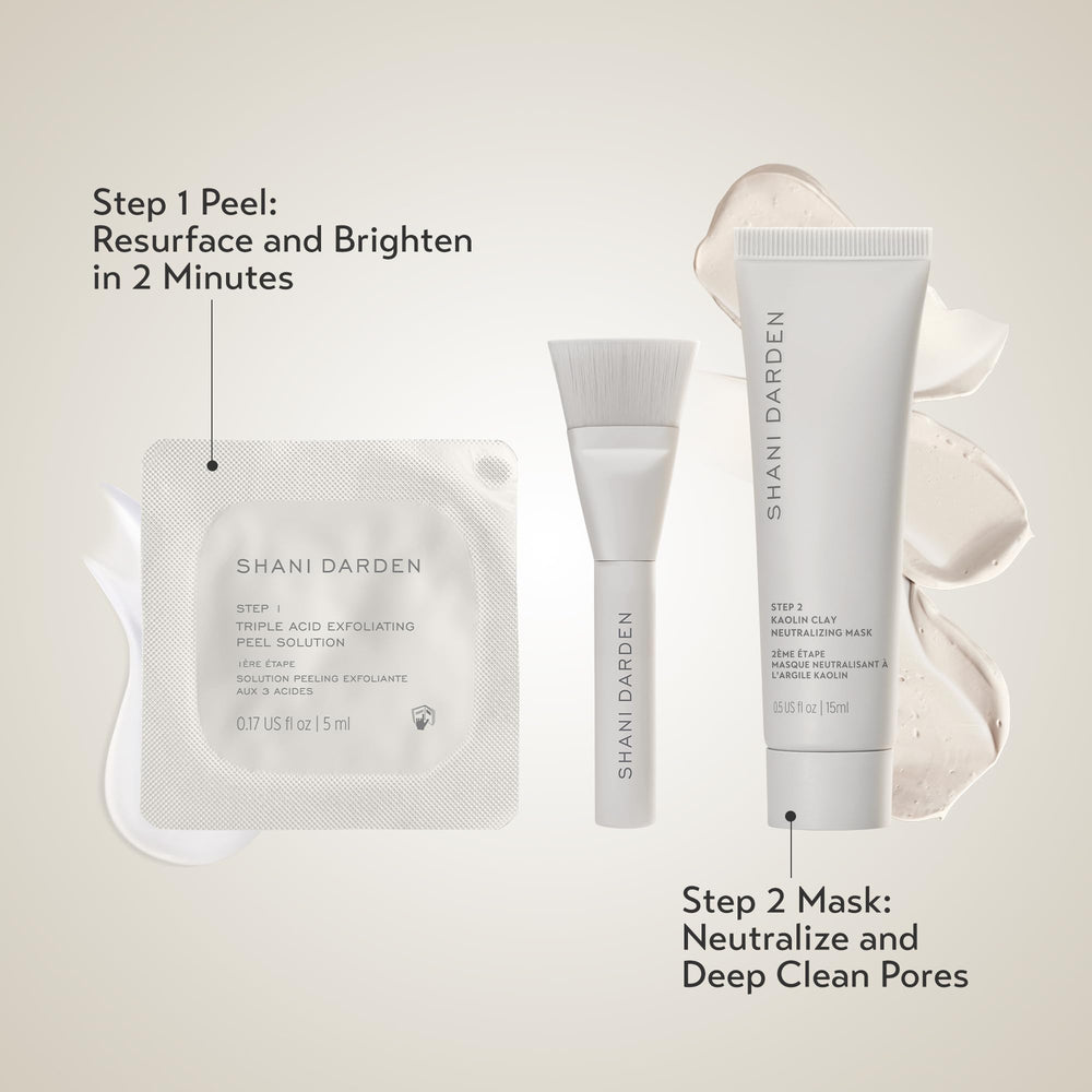SHANI DARDEN Travel-size kit shot conveys convenient skincare routine.