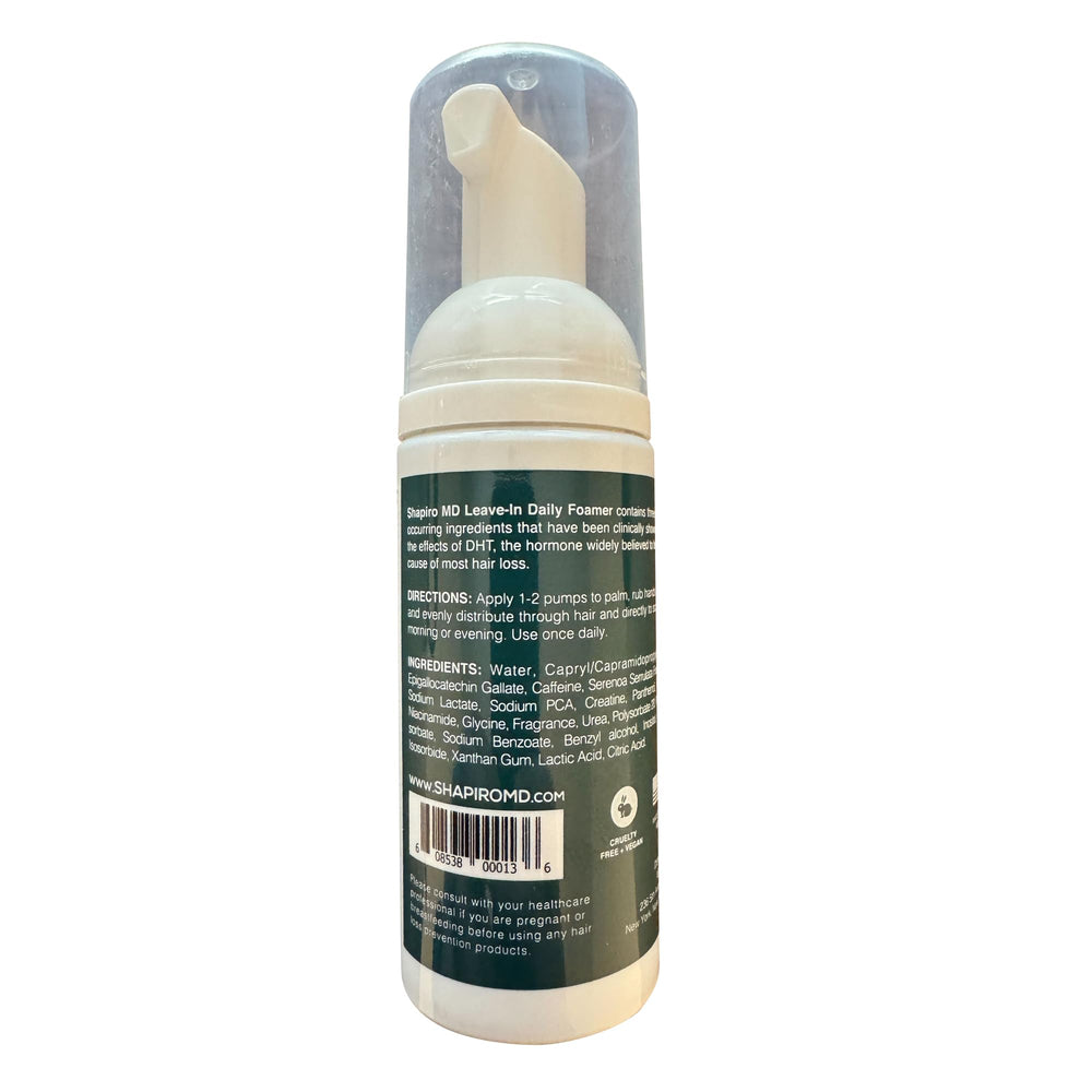 Shapiro MD Leave-In Daily Foam backed by dermatologists for trust