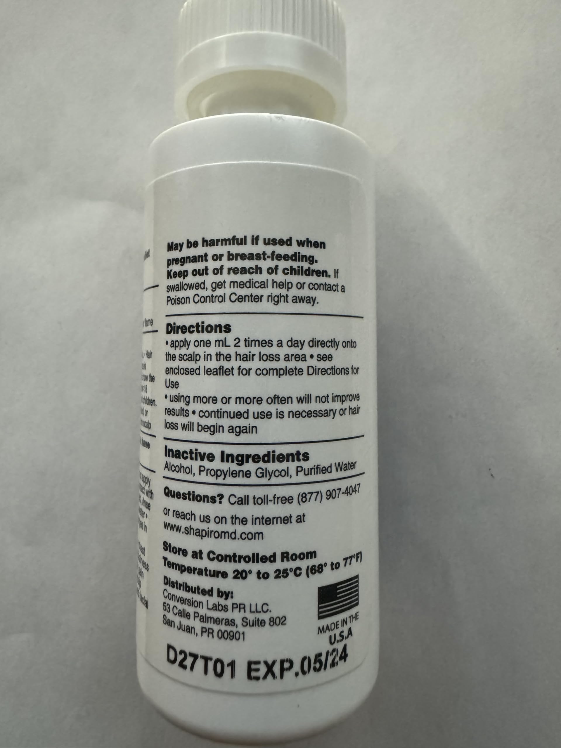 Shapiro MD Hair Growth Experts branding on packaging indicating expert-backed solution