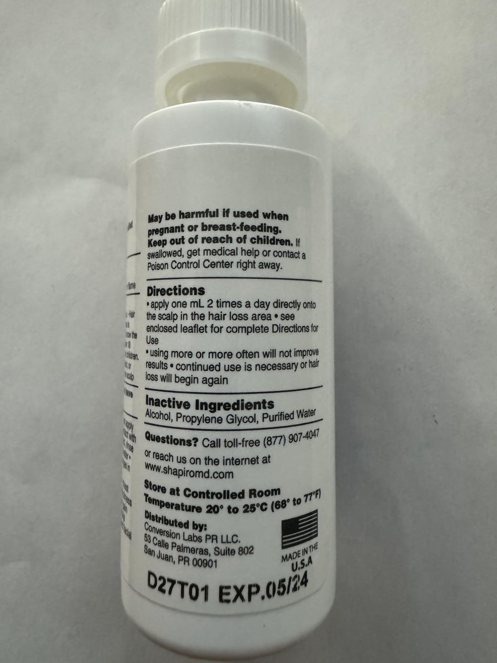 Shapiro MD Hair Growth Experts branding on packaging indicating expert-backed solution