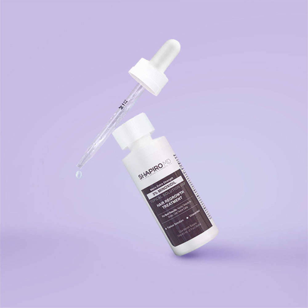 Shapiro MD Minoxidil 2% visual suggesting potential density improvement