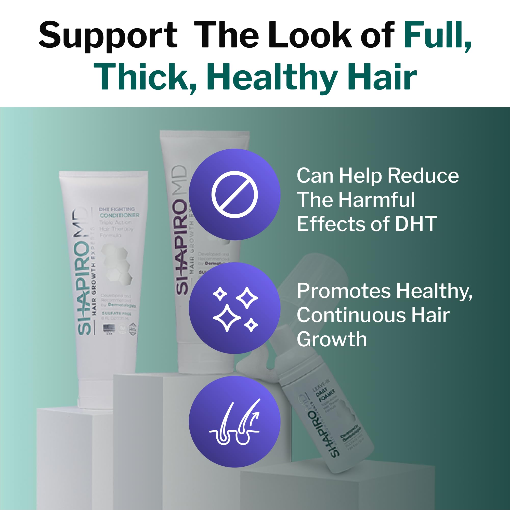 Shapiro MD Leave-In Daily Foam adds lightweight conditioning for daily hair care