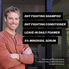 Shapiro MD Regrowth Kit conditioner bottle promotes smoother strands and scalp nourishment