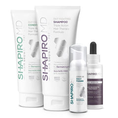 Shapiro MD Women’s Regrowth Kit shampoo bottle for gentle cleansing.