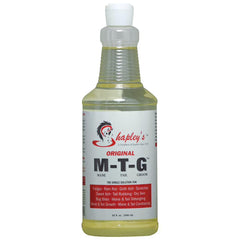 Shapley's 32oz M-T-G bottle pour for easy skin and hair care