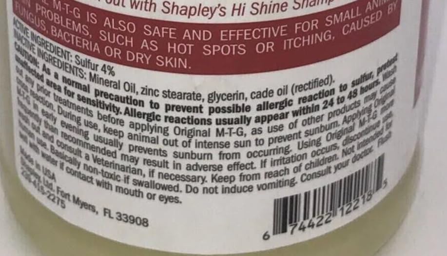 Shapley's M-T-G detangles mane and tail with smooth glide