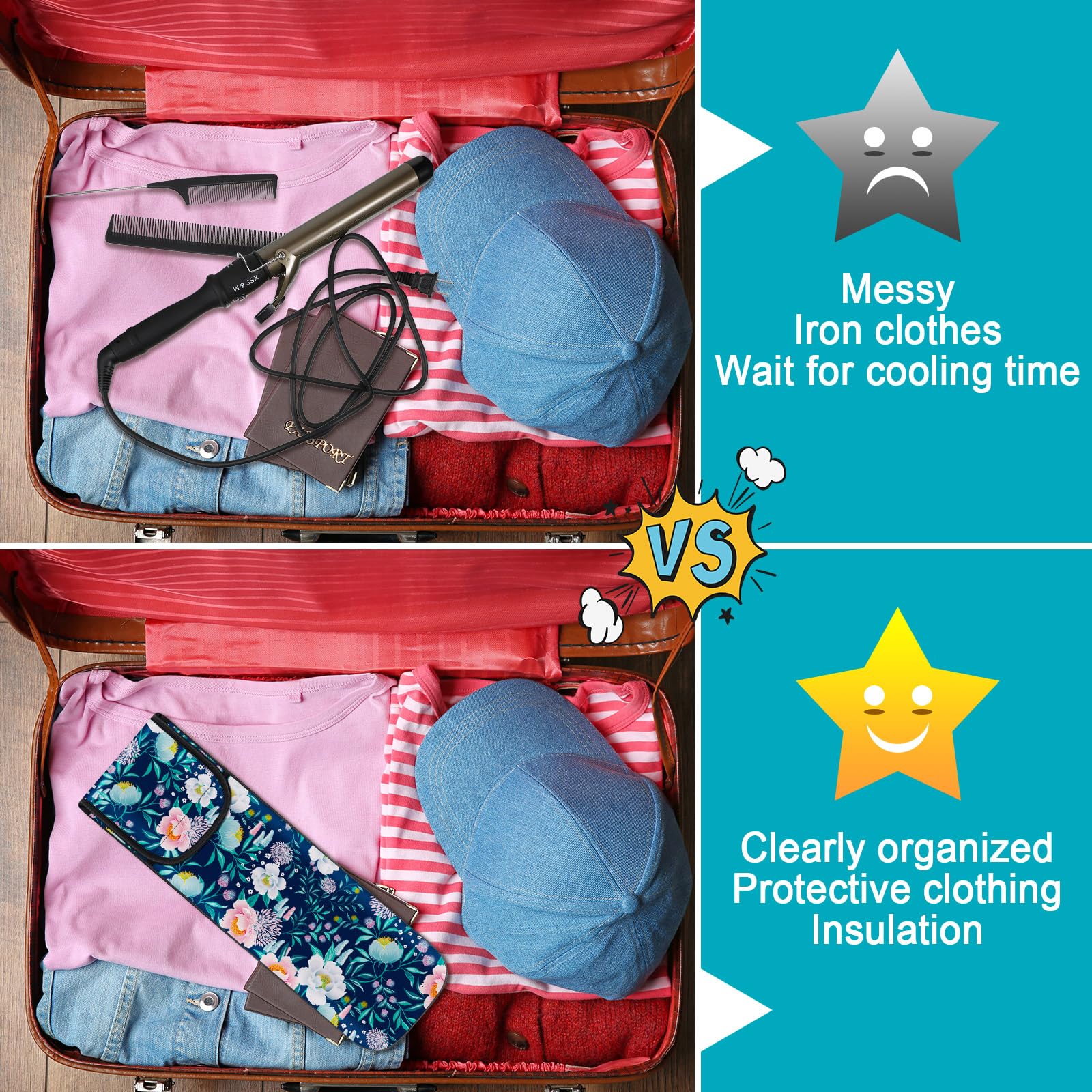Shappy compact-hair-styling-tools-storage fits in luggage and bathroom